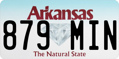 AR license plate 879MIN