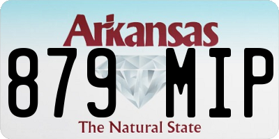 AR license plate 879MIP