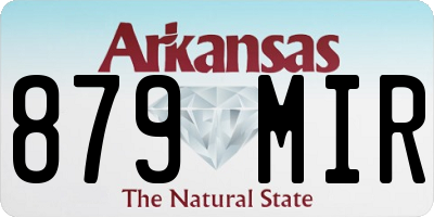AR license plate 879MIR
