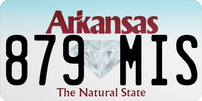 AR license plate 879MIS