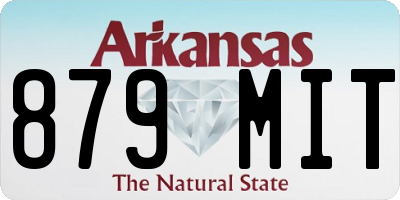 AR license plate 879MIT