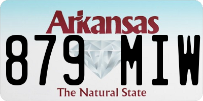 AR license plate 879MIW