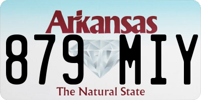 AR license plate 879MIY