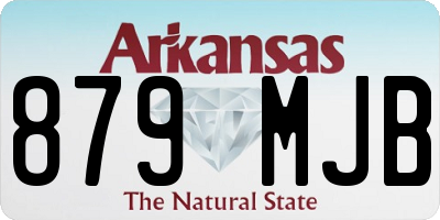 AR license plate 879MJB