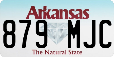 AR license plate 879MJC