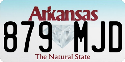 AR license plate 879MJD