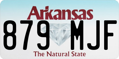 AR license plate 879MJF
