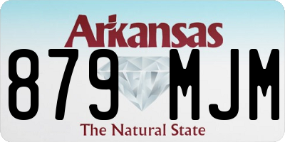 AR license plate 879MJM