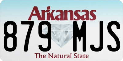 AR license plate 879MJS