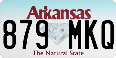 AR license plate 879MKQ
