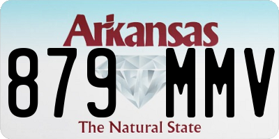AR license plate 879MMV