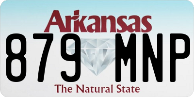 AR license plate 879MNP