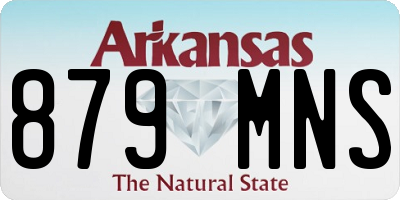 AR license plate 879MNS