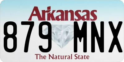 AR license plate 879MNX
