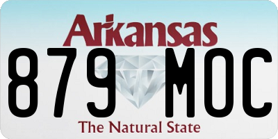 AR license plate 879MOC