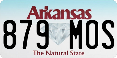 AR license plate 879MOS