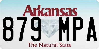 AR license plate 879MPA