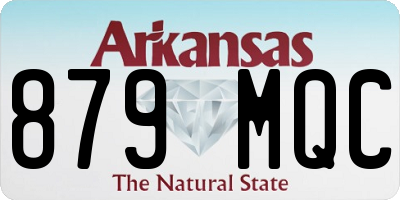 AR license plate 879MQC