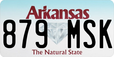 AR license plate 879MSK