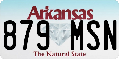 AR license plate 879MSN