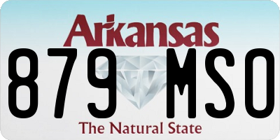 AR license plate 879MSO