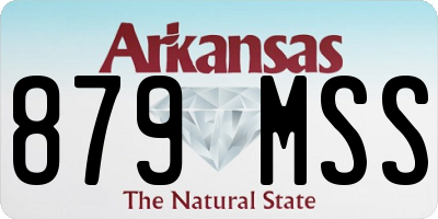 AR license plate 879MSS
