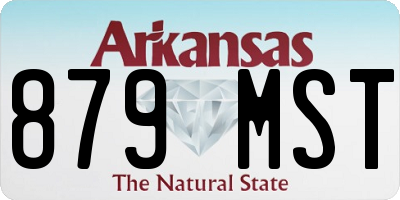 AR license plate 879MST