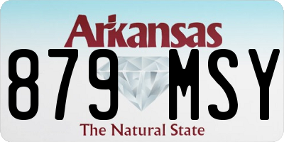 AR license plate 879MSY