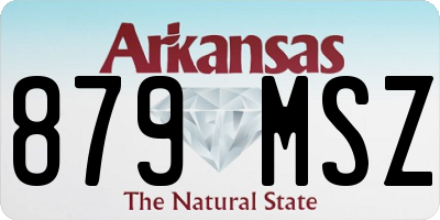 AR license plate 879MSZ