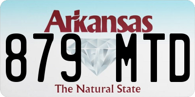 AR license plate 879MTD