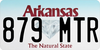 AR license plate 879MTR