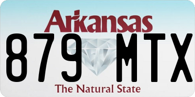 AR license plate 879MTX