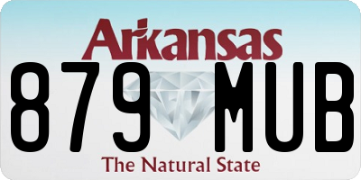 AR license plate 879MUB