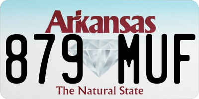 AR license plate 879MUF