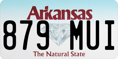 AR license plate 879MUI