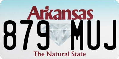 AR license plate 879MUJ