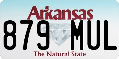 AR license plate 879MUL