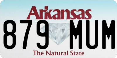 AR license plate 879MUM