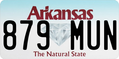 AR license plate 879MUN