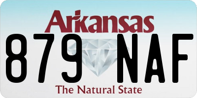 AR license plate 879NAF