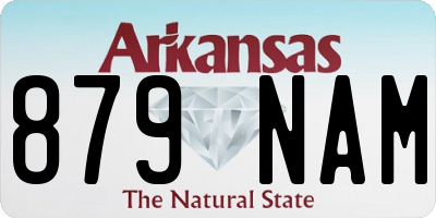 AR license plate 879NAM
