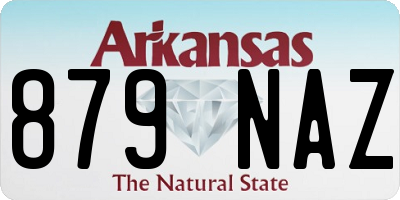 AR license plate 879NAZ