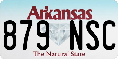 AR license plate 879NSC