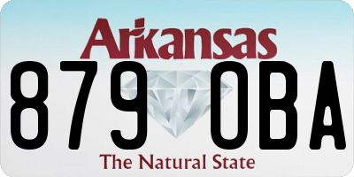 AR license plate 879OBA