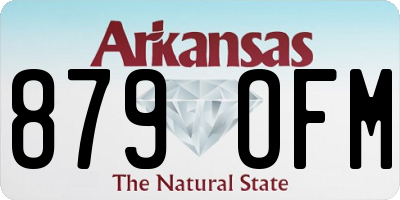 AR license plate 879OFM