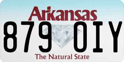 AR license plate 879OIY