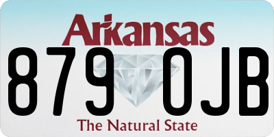 AR license plate 879OJB