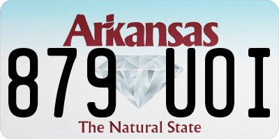 AR license plate 879UOI