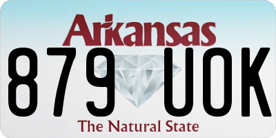 AR license plate 879UOK