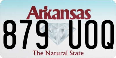 AR license plate 879UOQ